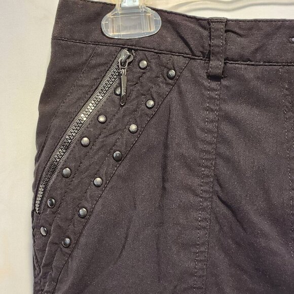 Jamie‎ Sadock Women's Size 8 Black Bermuda Golf Shorts Zip Pockets Embellished - Picture 5 of 8